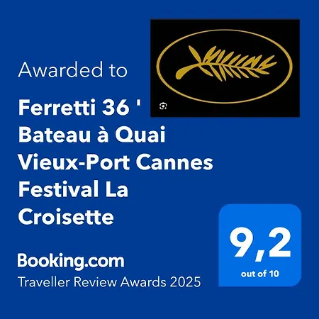 Ferretti 36 ' Bateau A Quai Vieux-port Festival La Croisette *